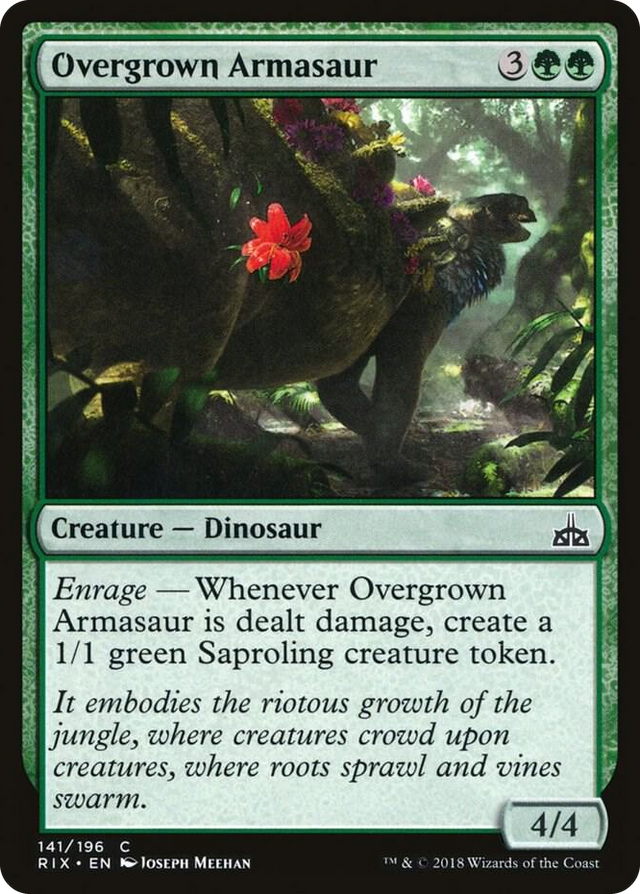 0141 Overgrown Armasaur C Rivals of Ixalan