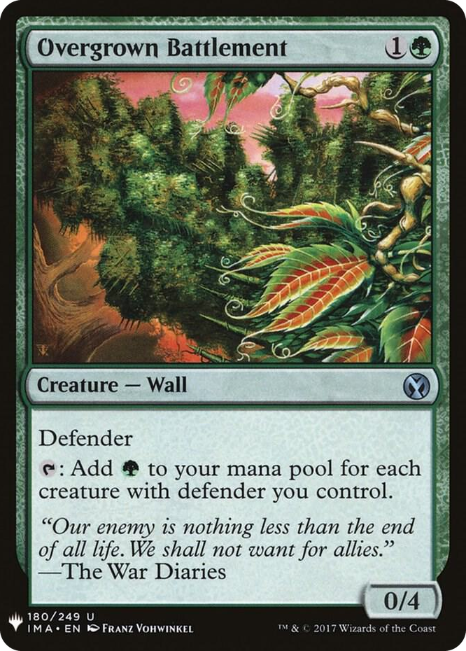 0180 Overgrown Battlement U The List Reprints