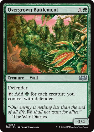 0264 Overgrown Battlement U Commander: Tarkir: Dragonstorm