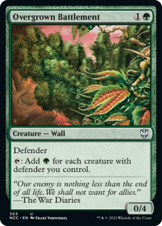 0303 Overgrown Battlement U Commander: Streets of New Capenna