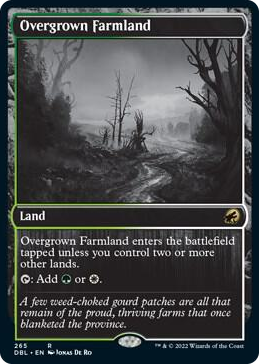 Overgrown Farmland #265 R - Innistrad: Double Feature Pokemon card