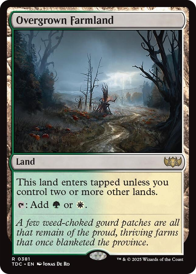 0381 Overgrown Farmland R Commander: Tarkir: Dragonstorm