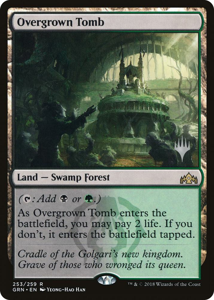 0253 Overgrown Tomb R Promo Pack: Throne of Eldraine