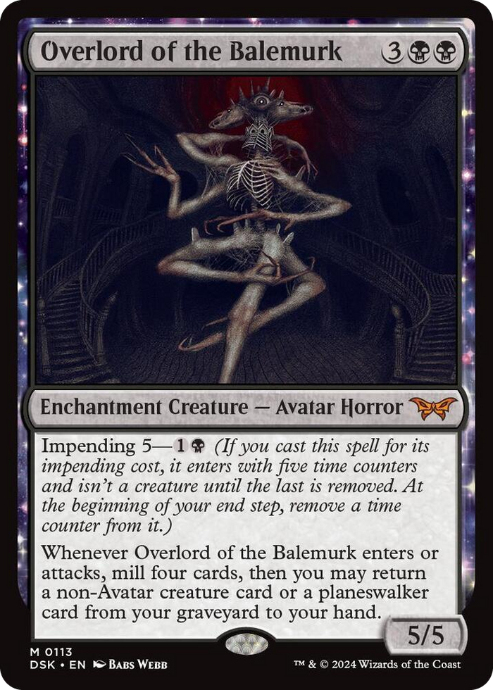 Overlord of the Balemurk #113 M - Duskmourn: House of Horror Pokemon card