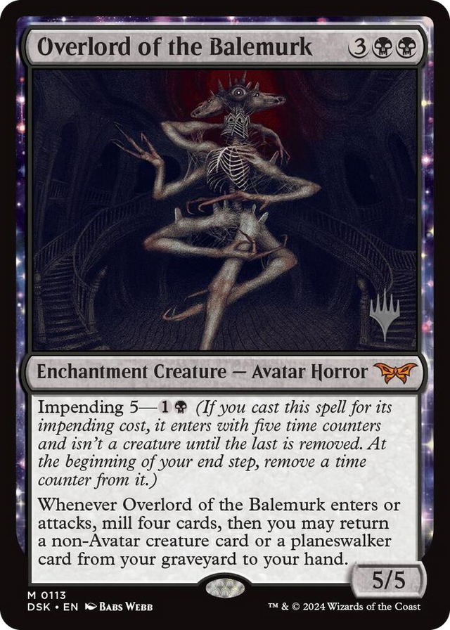 0113 Overlord of the Balemurk M Promo Pack: Duskmourn: House of Horror
