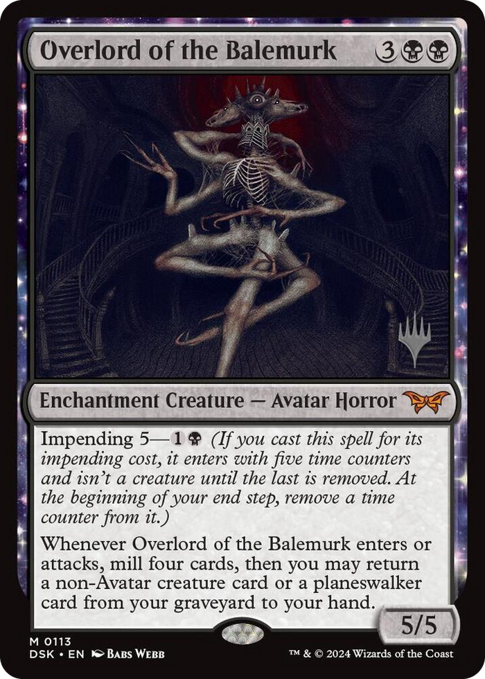 Overlord of the Balemurk #113 M - Promo Pack: Duskmourn: House of Horror Pokemon card