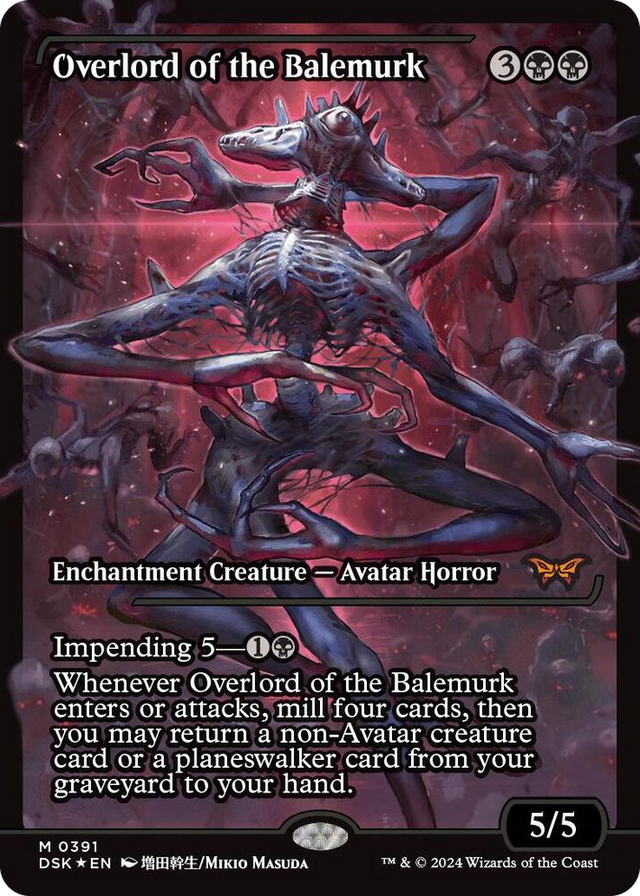 0391 Overlord of the Balemurk (Showcase) M Duskmourn: House of Horror