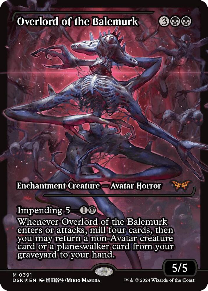 Overlord of the Balemurk (Showcase) #391 M - Duskmourn: House of Horror Pokemon card