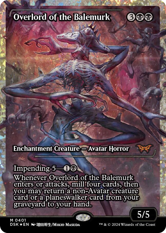Overlord of the Balemurk (Showcase) (Fracture Foil) #401 M - Duskmourn: House of Horror Pokemon card