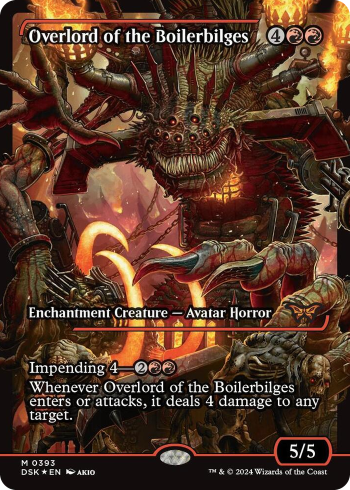 Overlord of the Boilerbilges (Showcase) #393 M - Duskmourn: House of Horror Pokemon card