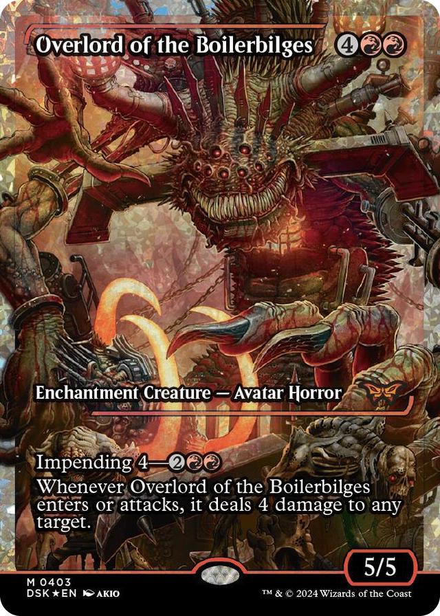 0403 Overlord of the Boilerbilges (Showcase) (Fracture Foil) M Duskmourn: House of Horror