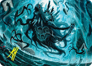 0004 Overlord of the Floodpits Art Card (Gold-Stamped Signature) S Art Series: Duskmourn: House of Horror