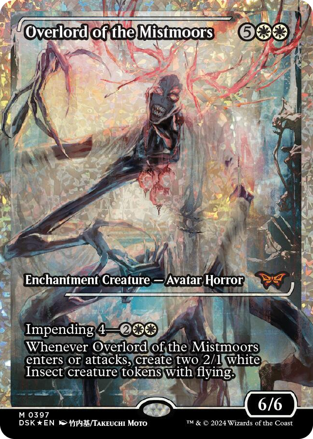 Overlord of the Mistmoors (Showcase) (Fracture Foil) #397 M - Duskmourn: House of Horror Pokemon card