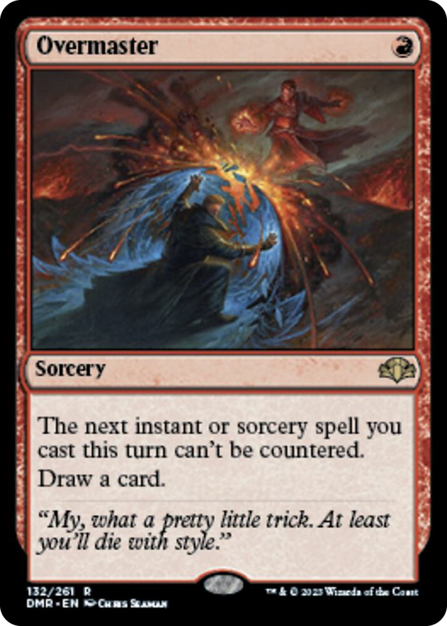 0132 Overmaster R Dominaria Remastered