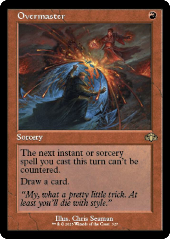 0327 Overmaster (Retro Frame) R Dominaria Remastered