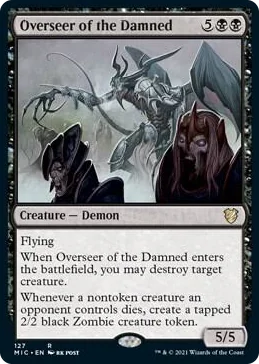 0127 Overseer of the Damned R Commander: Innistrad: Midnight Hunt