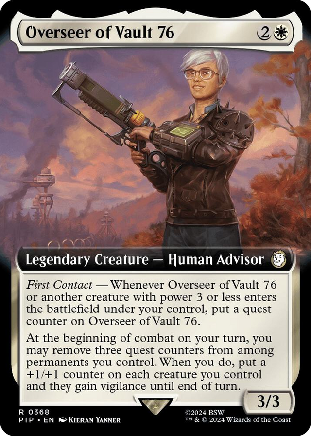 0368 Overseer of Vault 76 (Extended Art) R Universes Beyond: Fallout