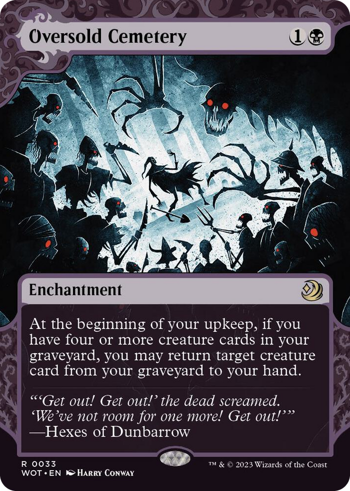 Oversold Cemetery #33 R - Wilds of Eldraine: Enchanting Tales Pokemon card