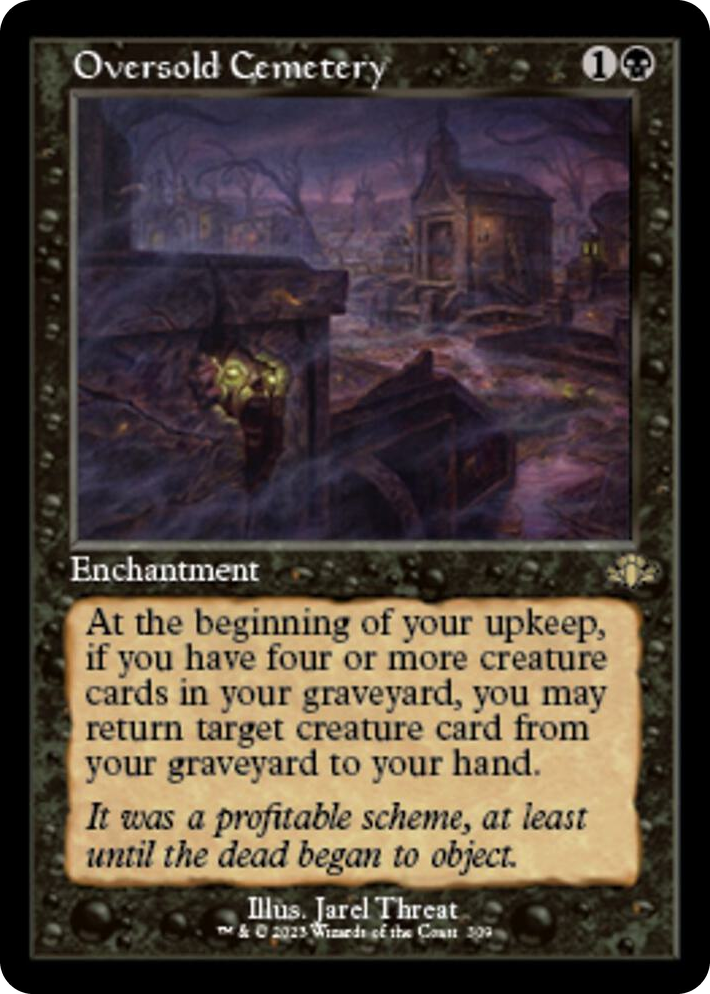 0309 Oversold Cemetery (Retro Frame) R Dominaria Remastered