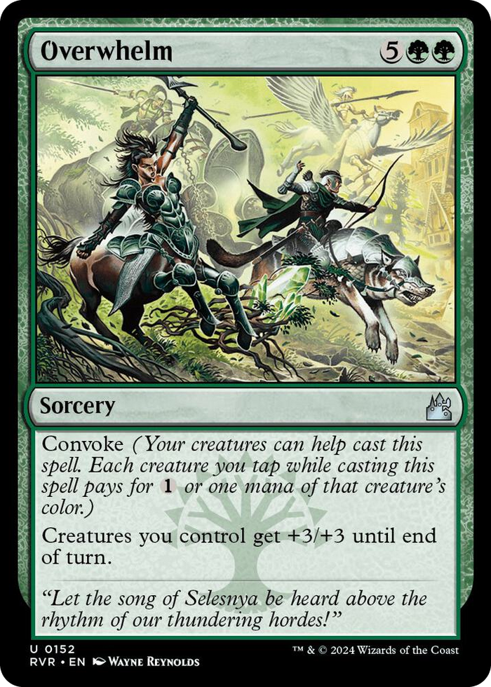 Overwhelm #152 U - Ravnica Remastered Pokemon card