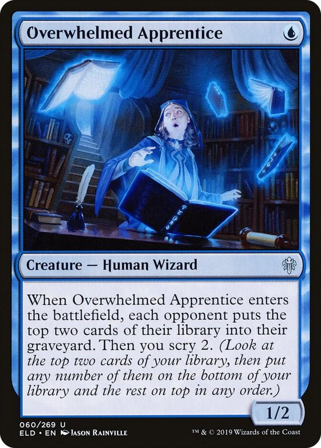 0060 Overwhelmed Apprentice U Throne of Eldraine