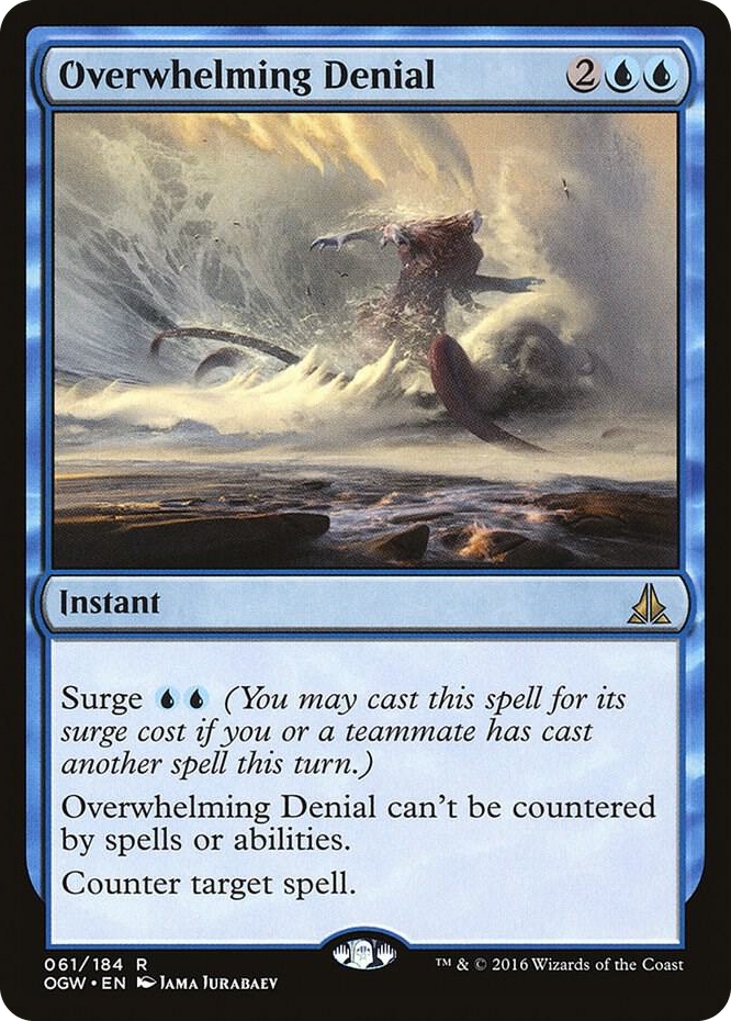 Overwhelming Denial #61 R - Oath of the Gatewatch Pokemon card