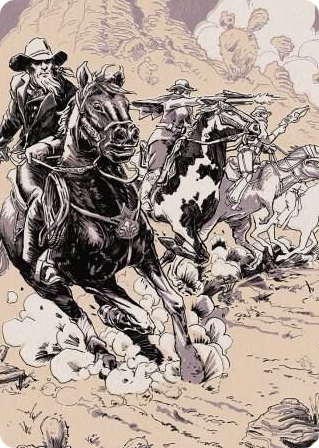0040 Overwhelming Forces Art Card S Art Series: Outlaws of Thunder Junction