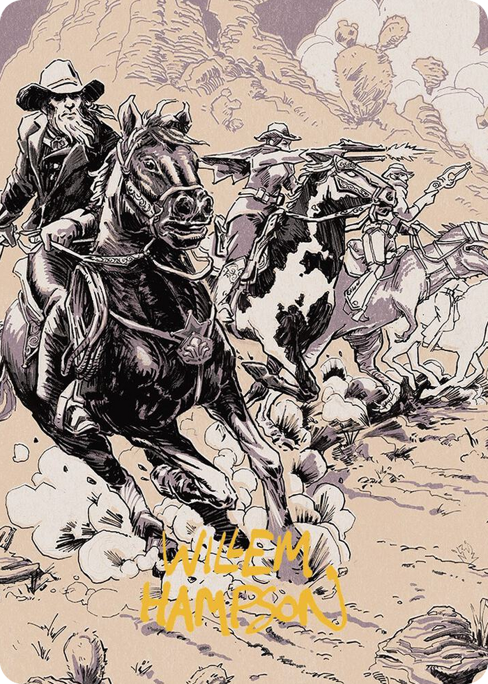 Overwhelming Forces Art Card (Gold-Stamped Signature) #40 S - Art Series: Outlaws of Thunder Junction Pokemon card