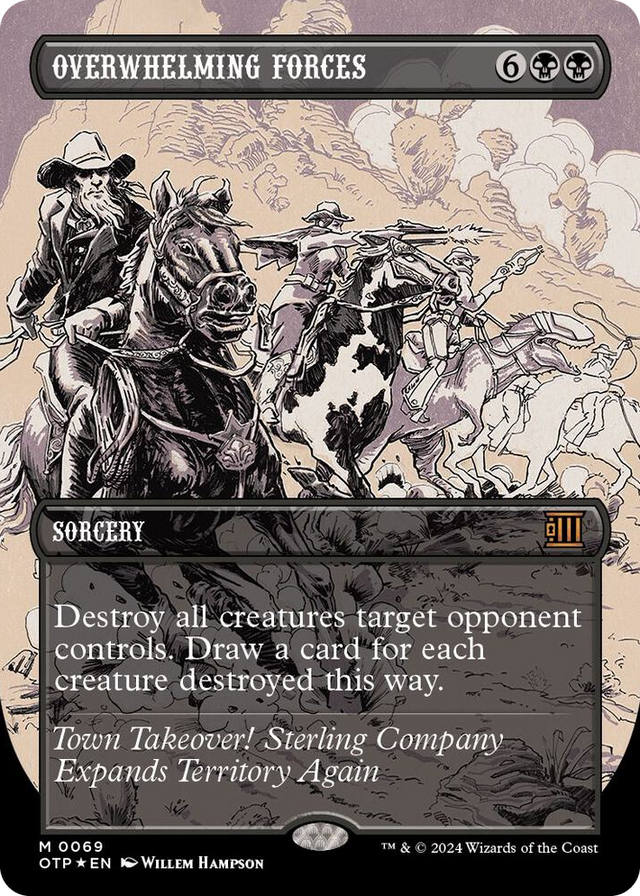 0069 Overwhelming Forces (Textured Foil) M Outlaws of Thunder Junction: Breaking News