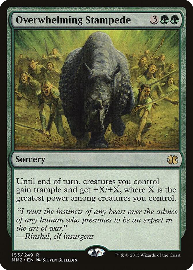 0153 Overwhelming Stampede R Modern Masters 2015