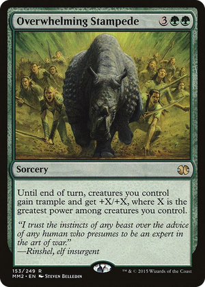 0153 Overwhelming Stampede R Modern Masters 2015