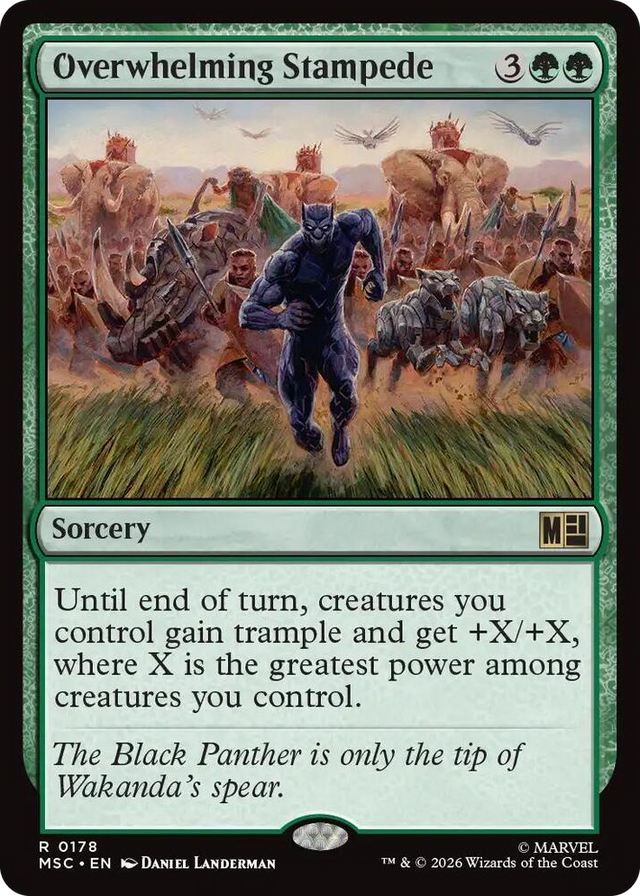 0178 Overwhelming Stampede R Commander: Marvel Super Heroes