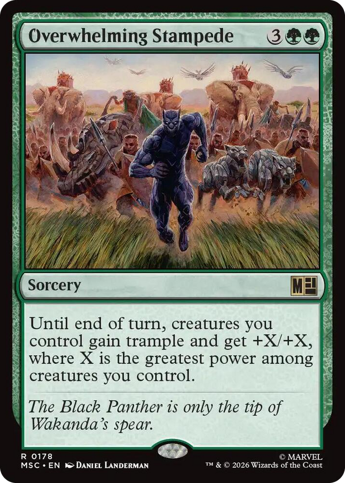 Overwhelming Stampede #178 R - Commander: Marvel Super Heroes Pokemon card