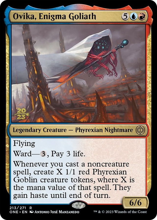 0213 Ovika, Enigma Goliath R Prerelease Cards