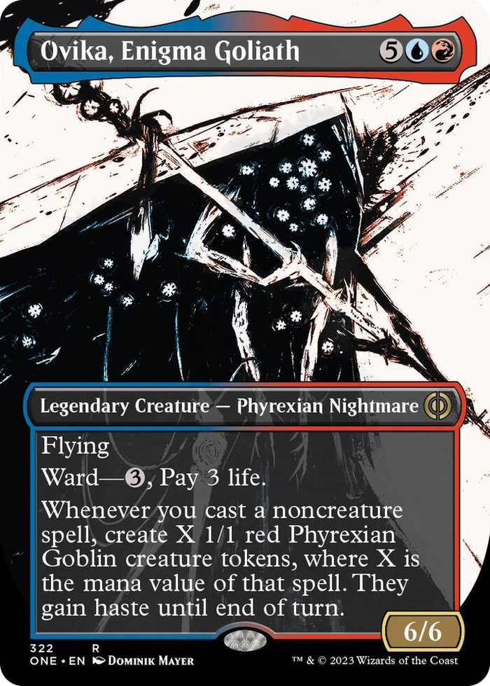 Ovika, Enigma Goliath (Showcase) #322 R - Phyrexia: All Will Be One Pokemon card