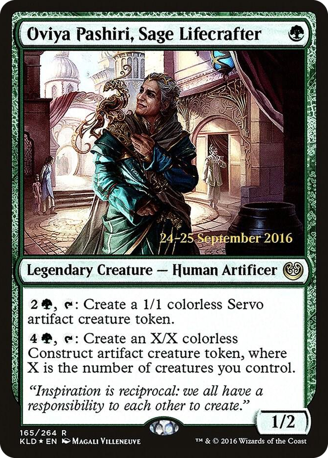 Oviya Pashiri, Sage Lifecrafter #165 R - Prerelease Cards Pokemon card
