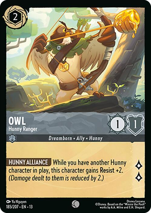 0185 Owl - Hunny Ranger Common Attack of the Vine!