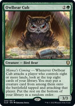 0246 Owlbear Cub R Commander Legends: Battle for Baldur's Gate