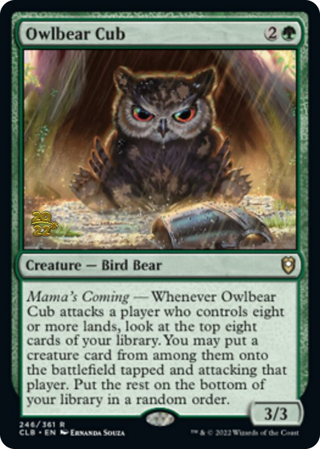 0246 Owlbear Cub R Prerelease Cards