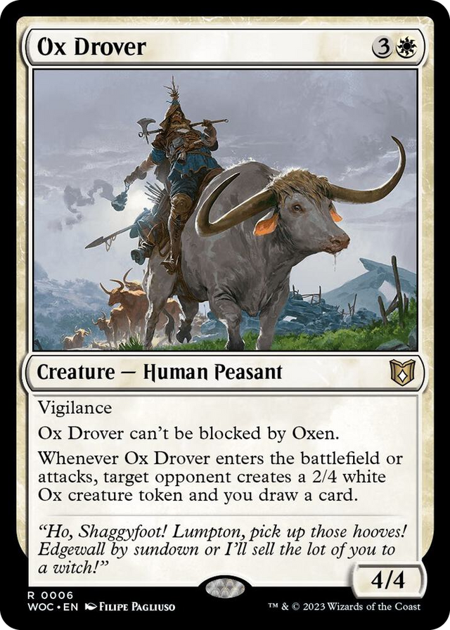 0006 Ox Drover R Commander: Wilds of Eldraine