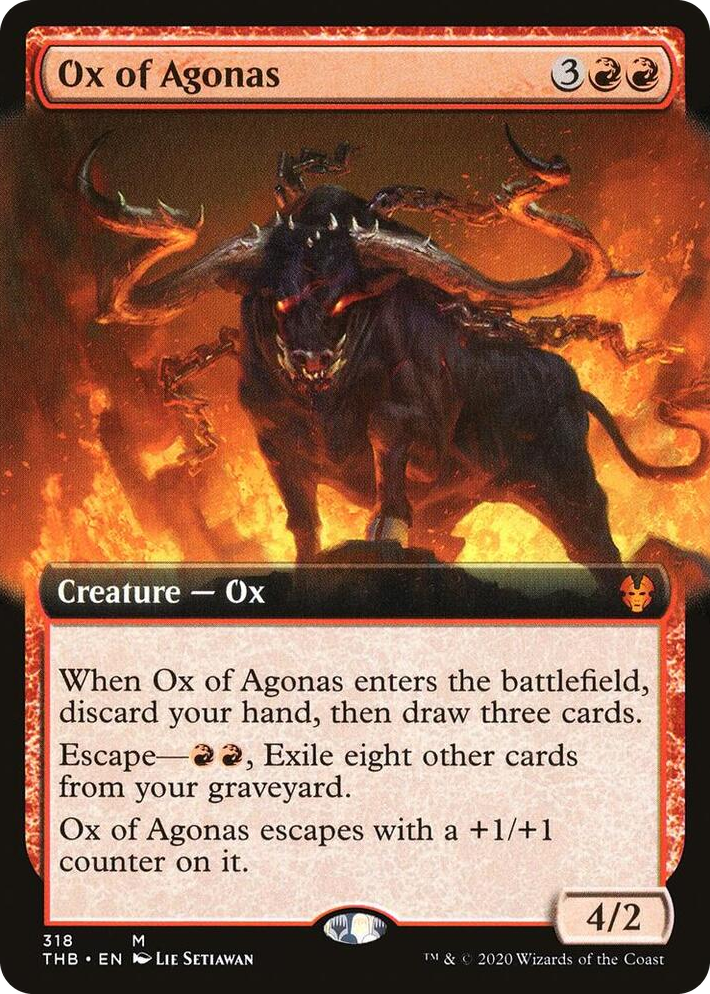 0318 Ox of Agonas (Extended Art) M Theros Beyond Death