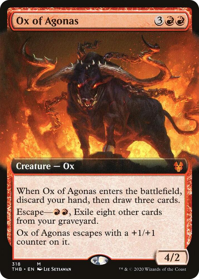 0318 Ox of Agonas (Extended Art) M Theros Beyond Death