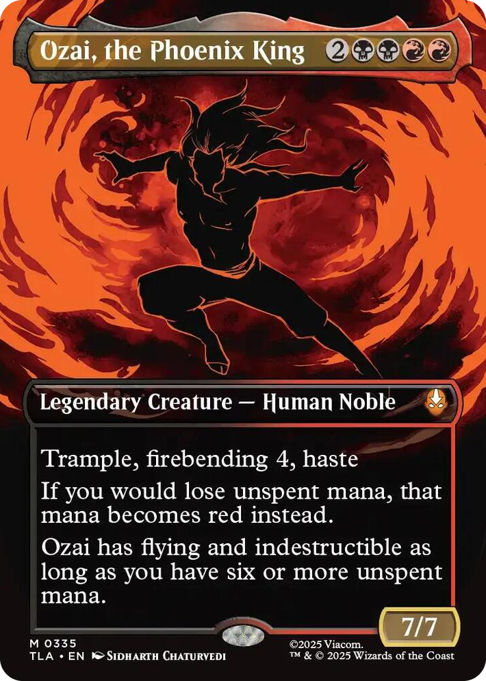 0335 Ozai, the Phoenix King (0335) (Borderless) M The Last Airbender