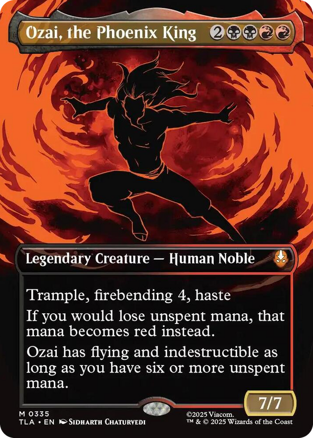0335 Ozai, the Phoenix King (0335) (Borderless) M The Last Airbender