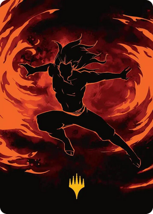 0039 Ozai, the Phoenix King Art Card (Gold-Stamped Planeswalker Symbol) S Art Series: Avatar: The Last Airbender