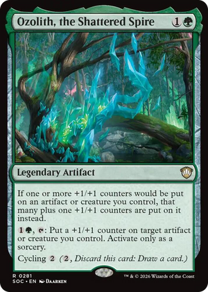 0281 Ozolith, the Shattered Spire R Commander: Secrets of Strixhaven