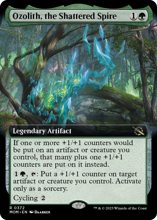Ozolith, the Shattered Spire (Extended Art) #372 R - March of the Machine Pokemon card