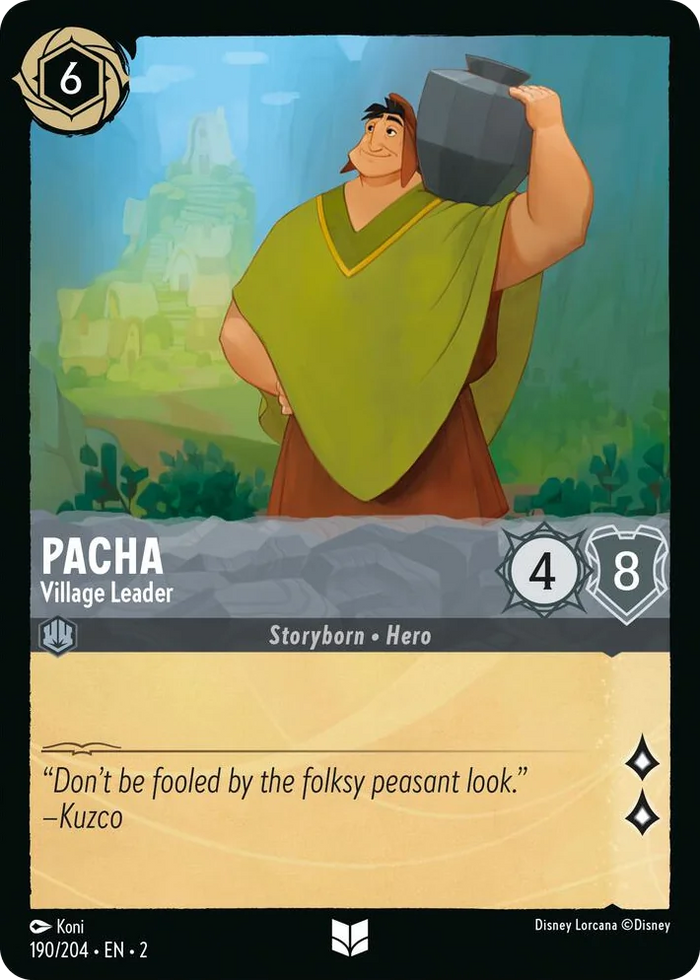 Pacha - Village Leader #190 Uncommon - Rise of the Floodborn Pokemon card
