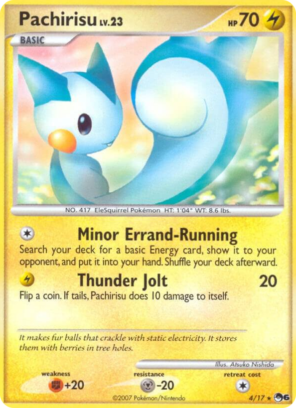 0004 Pachirisu Rare POP Series 6