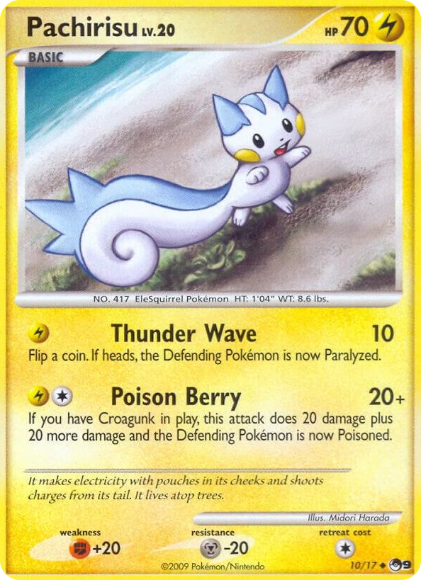 0010 Pachirisu Uncommon POP Series 9